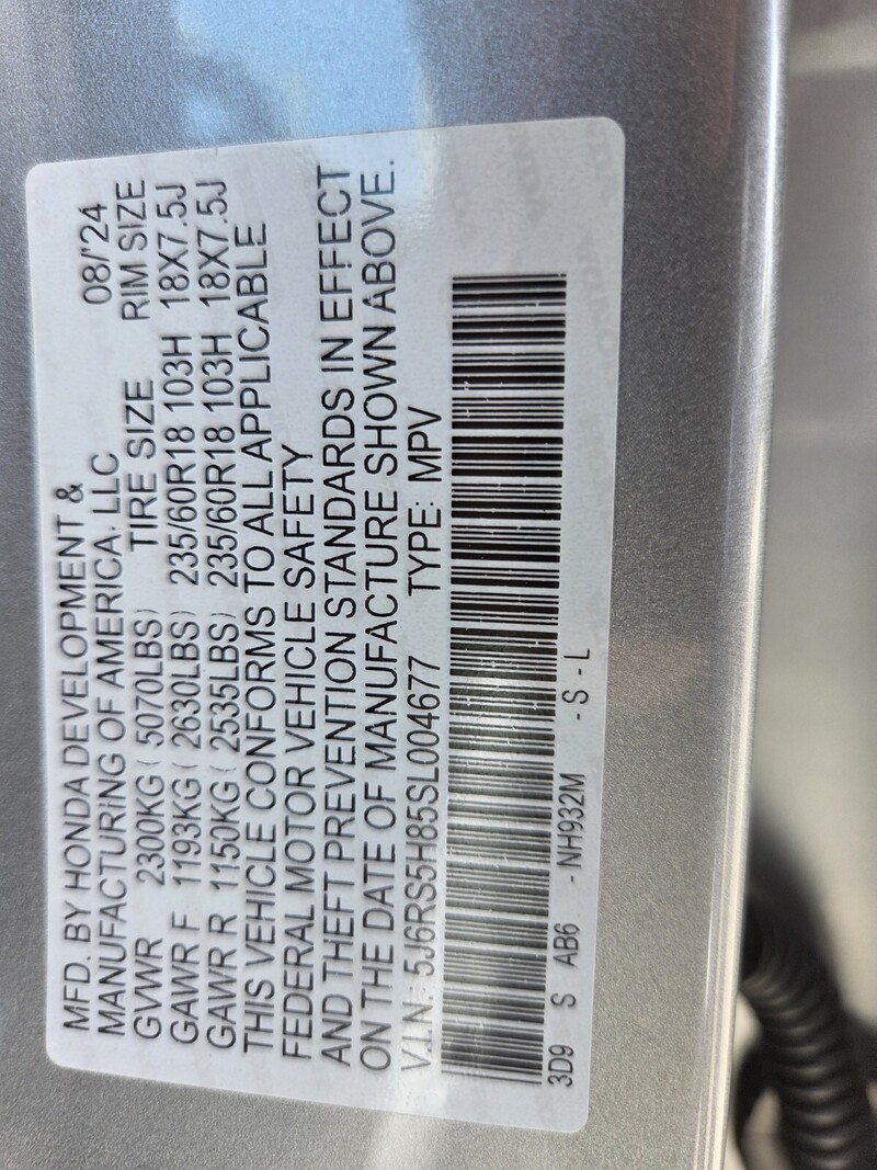 Used 2025 Honda CR-V Hybrid SPORT-L in FT. PIERCE, FLORIDA