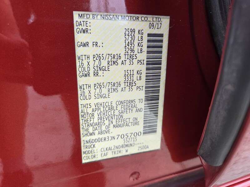 Used 2018 NISSAN FRONTIER DESERT RUNNER in FT. PIERCE, FLORIDA