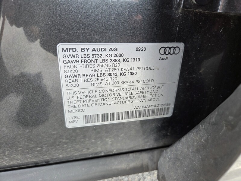 Used 2020 AUDI SQ5 PREMIUM PLUS in FT. PIERCE, FLORIDA