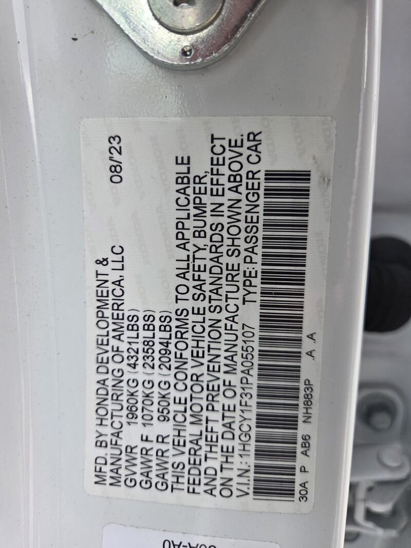Used 2023 Honda Accord Sedan EX in FT. PIERCE, FLORIDA