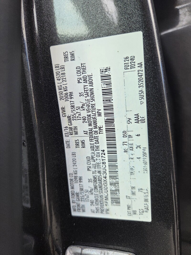 Used 2016 FORD ESCAPE SE in FT. PIERCE, FLORIDA