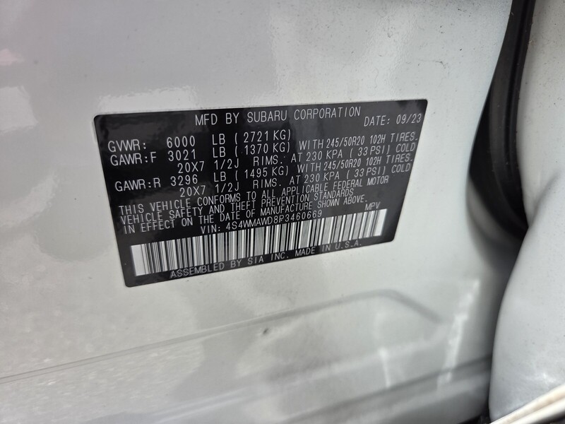 Used 2023 SUBARU ASCENT TOURING in FT. PIERCE, FLORIDA