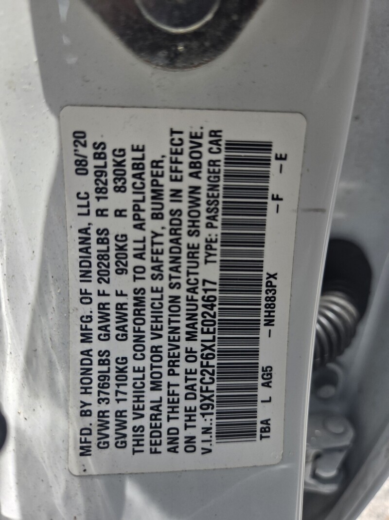Used 2020 Honda Civic LX in FT. PIERCE, FLORIDA