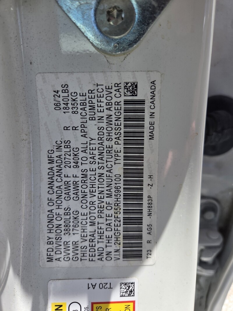 Used 2024 Honda Civic SPORT in FT. PIERCE, FLORIDA