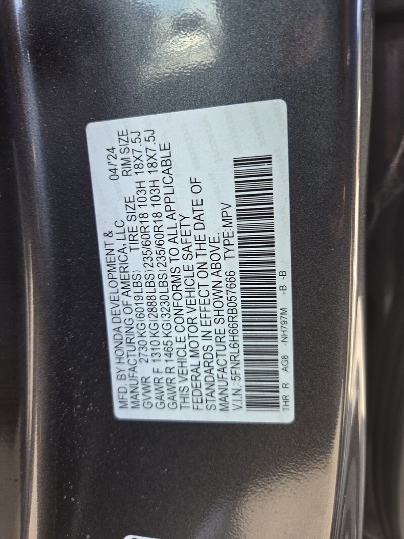 Used 2024 Honda Odyssey EX-L in FT. PIERCE, FLORIDA