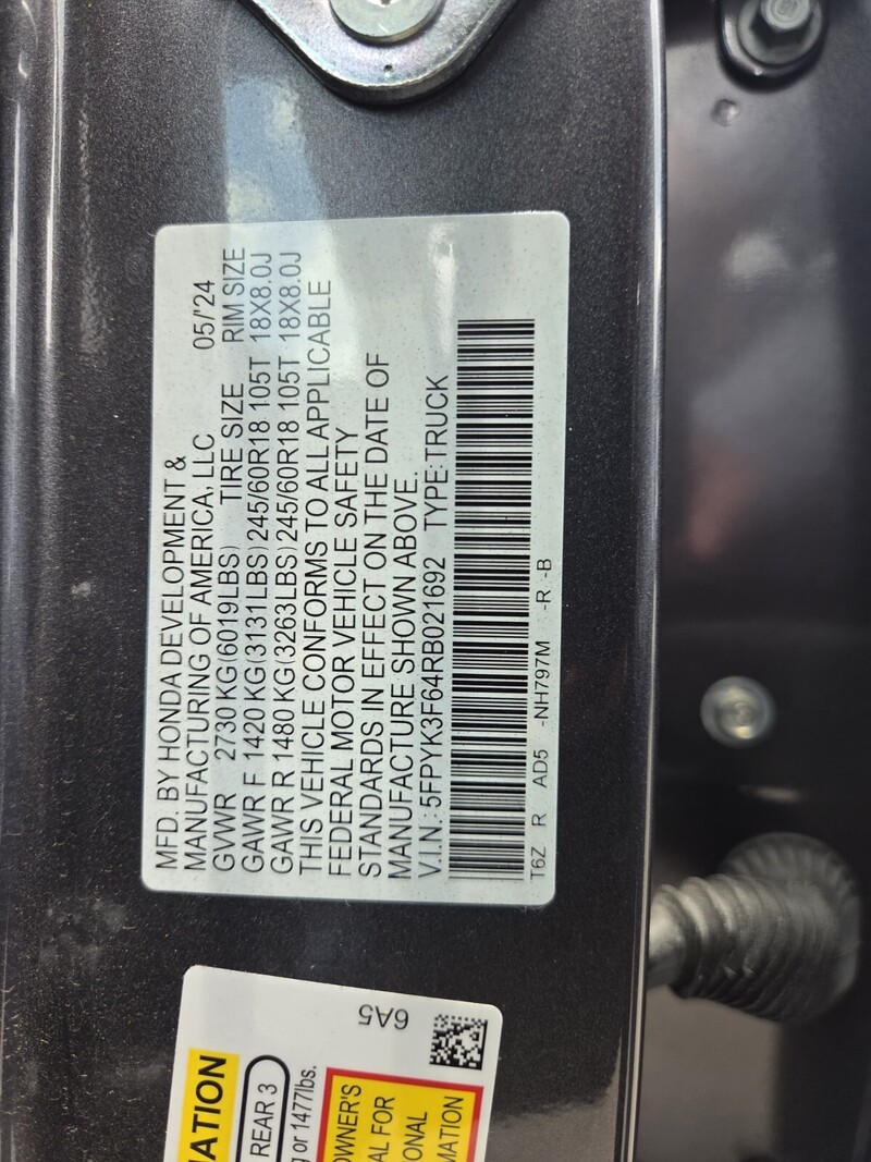 Used 2024 Honda Ridgeline TRAILSPORT in FT. PIERCE, FLORIDA