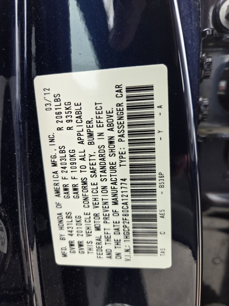 Used 2012 Honda Accord EX-L in FT. PIERCE, FLORIDA