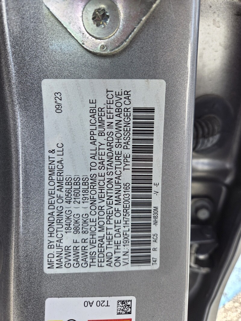 Used 2024 Honda Civic Hatchback EX-L in FT. PIERCE, FLORIDA