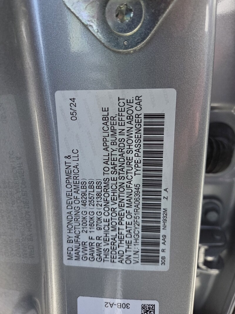 Used 2024 Honda Accord Hybrid SPORT in FT. PIERCE, FLORIDA