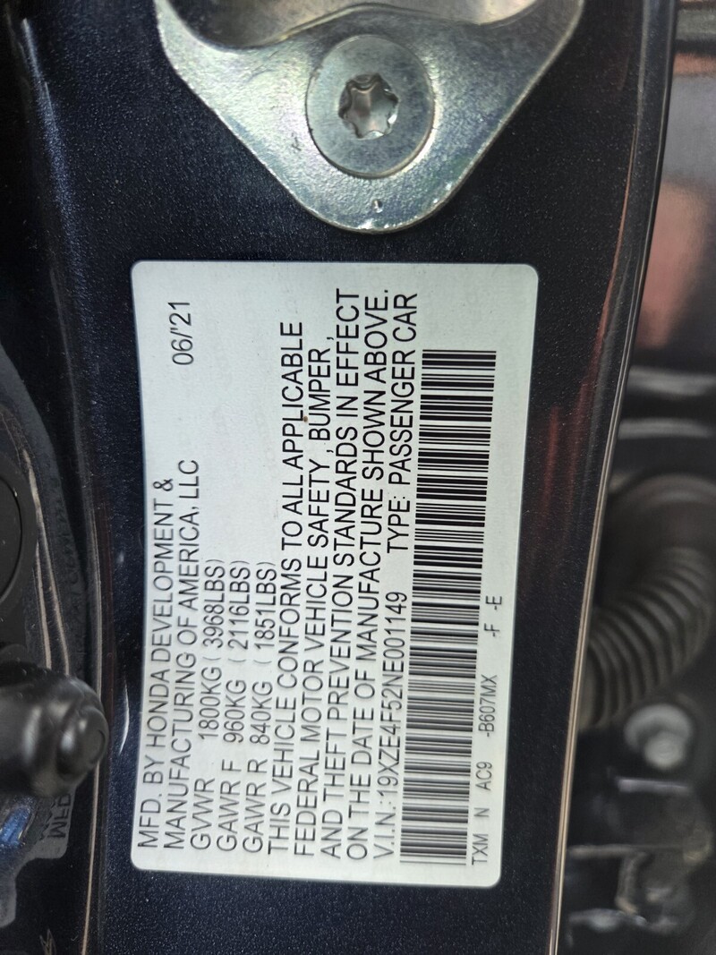 Used 2022 Honda Insight EX in FT. PIERCE, FLORIDA
