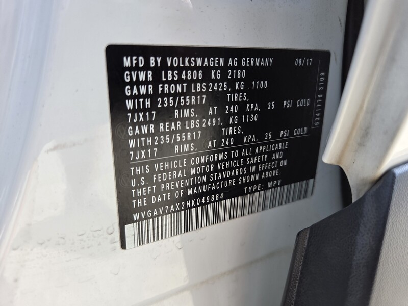 Used 2017 Volkswagen Tiguan S in FT. PIERCE, FLORIDA