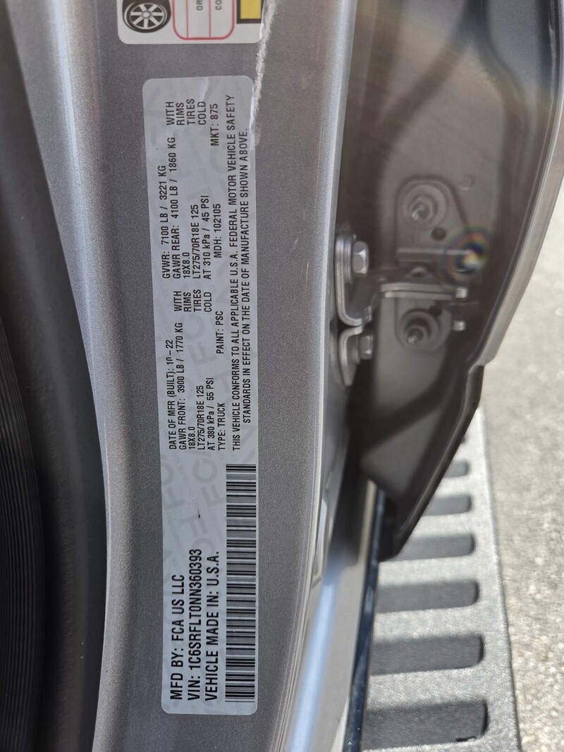 Used 2022 RAM 1500 REBEL in FT. PIERCE, FLORIDA