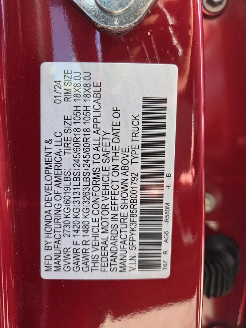 Used 2024 Honda Ridgeline BLACK EDITION in FT. PIERCE, FLORIDA