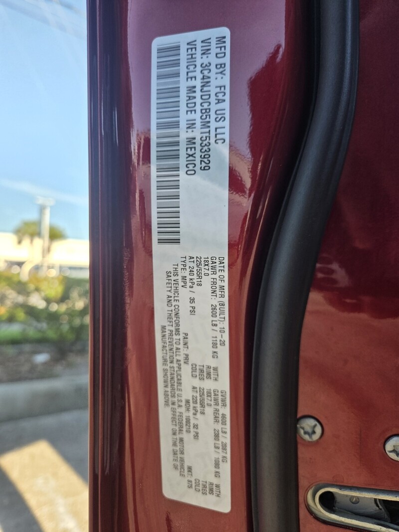 Used 2021 JEEP COMPASS LIMITED in FT. PIERCE, FLORIDA