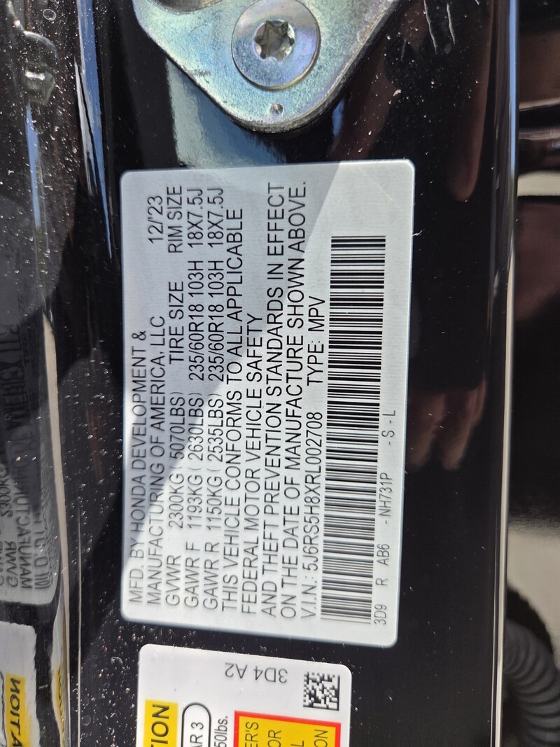 Used 2024 Honda CR-V Hybrid SPORT-L in FT. PIERCE, FLORIDA