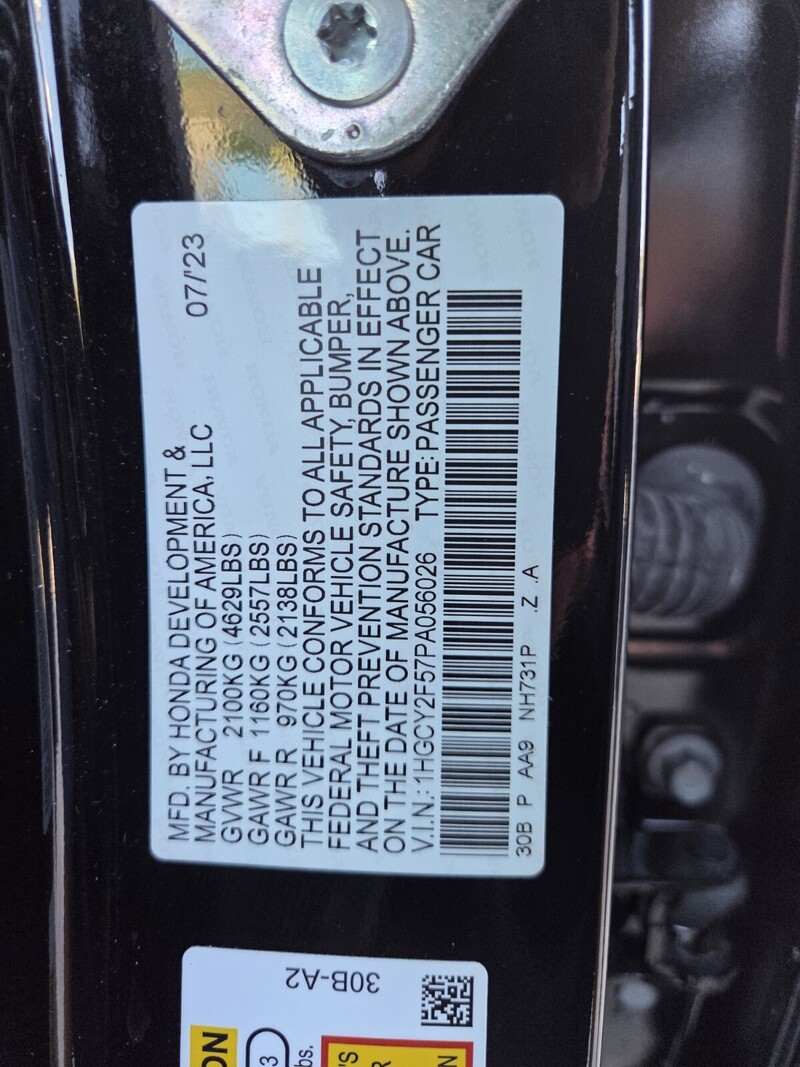 Used 2023 Honda Accord Hybrid SPORT in FT. PIERCE, FLORIDA