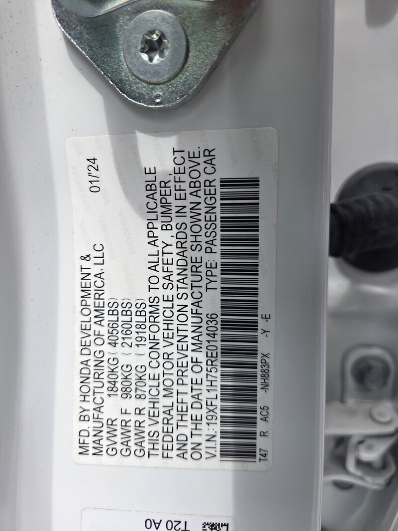 Used 2024 Honda Civic Hatchback EX-L in FT. PIERCE, FLORIDA