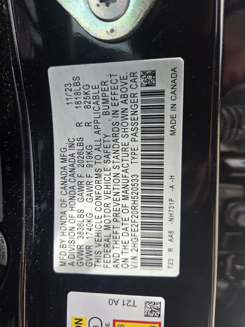 Used 2024 Honda Civic LX in FT. PIERCE, FLORIDA