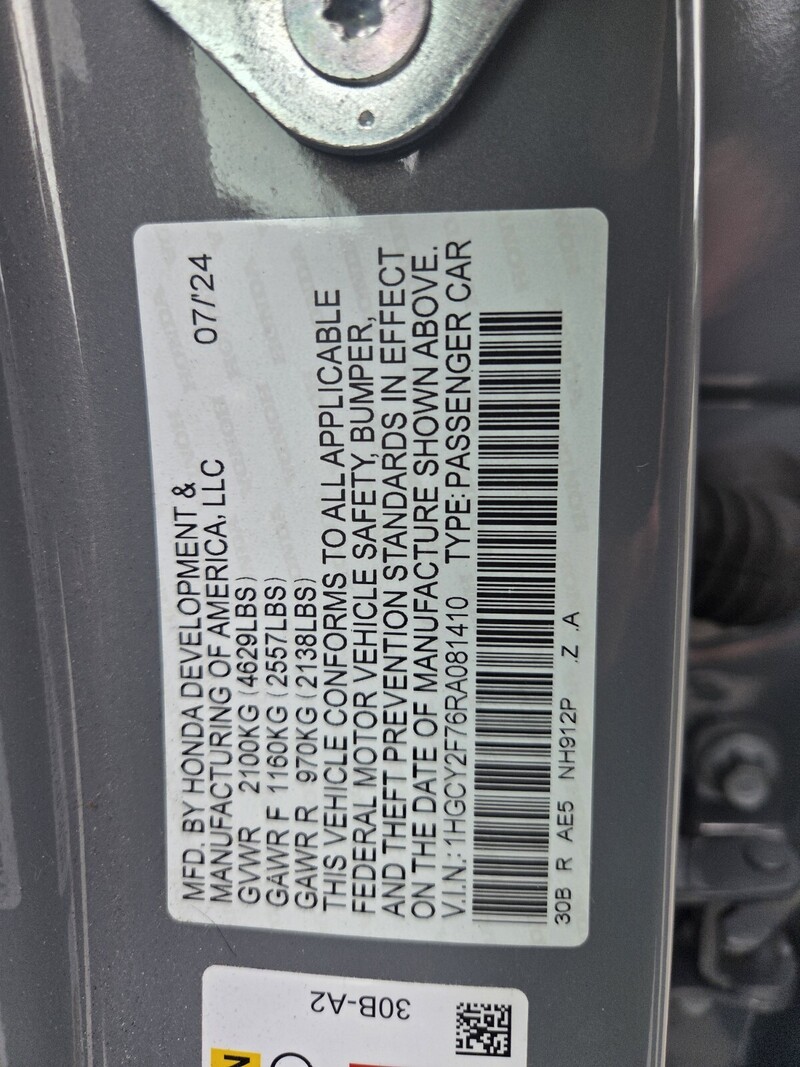 Used 2024 Honda Accord Hybrid SPORT-L in FT. PIERCE, FLORIDA