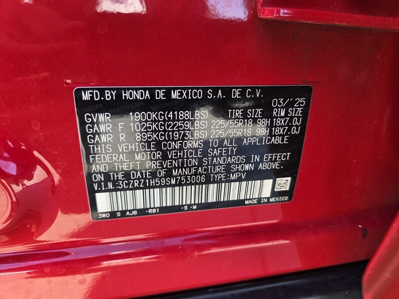 Used 2025 Honda HR-V SPORT in FT. PIERCE, FLORIDA