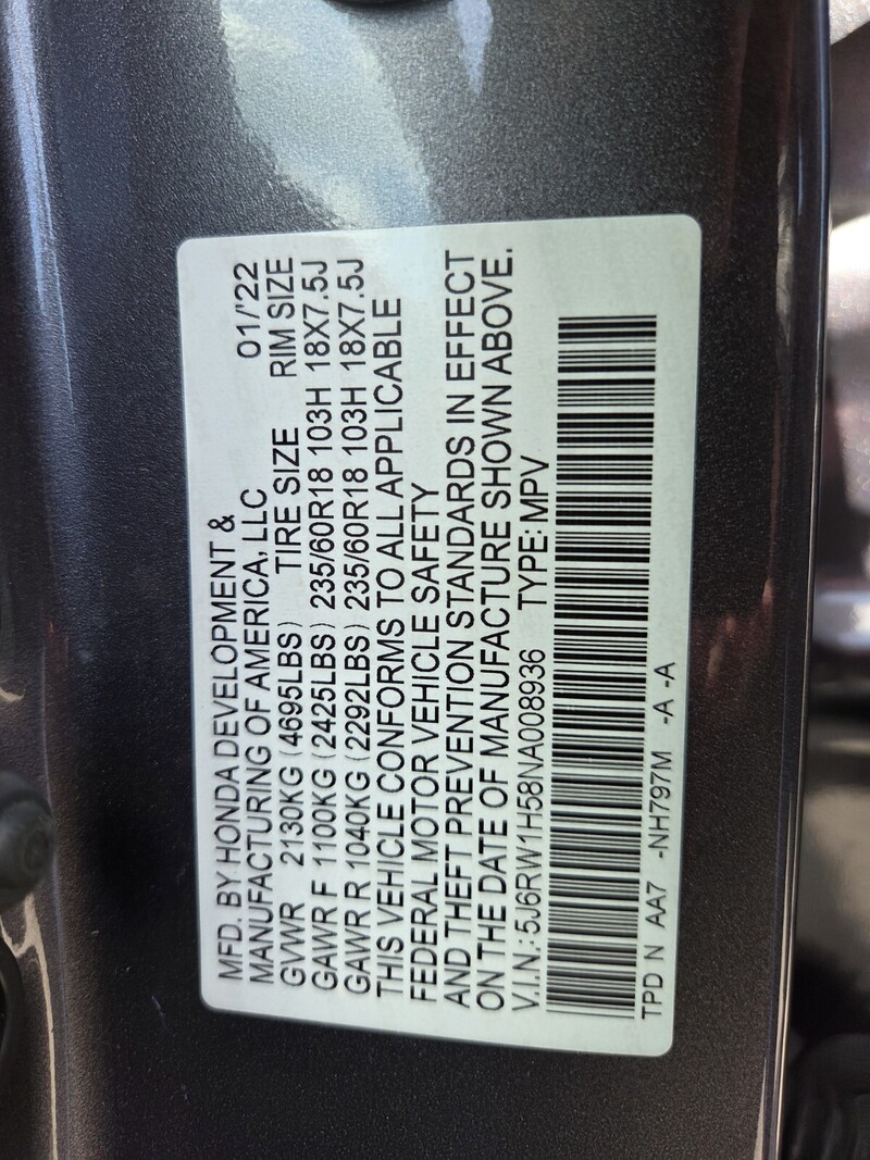 Used 2022 Honda CR-V EX in FT. PIERCE, FLORIDA