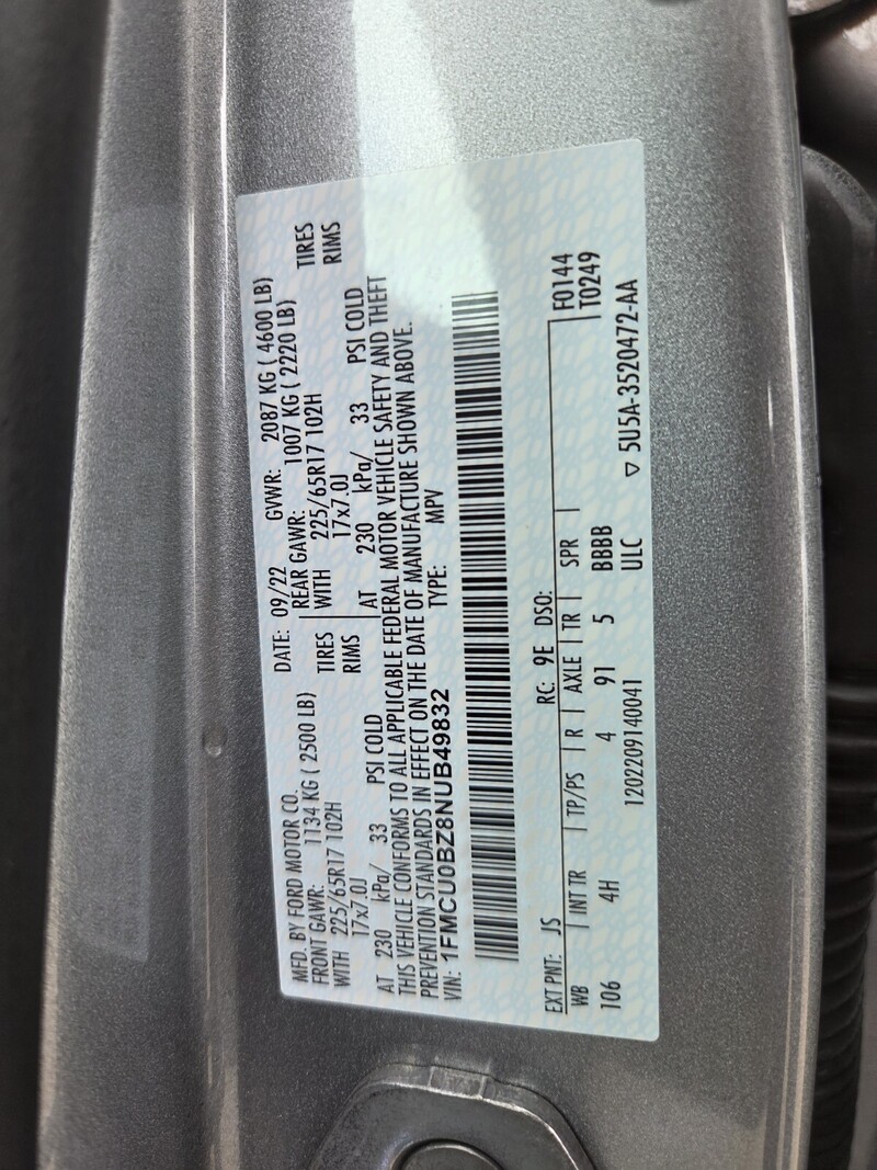 Used 2022 FORD ESCAPE SE HYBRID in FT. PIERCE, FLORIDA