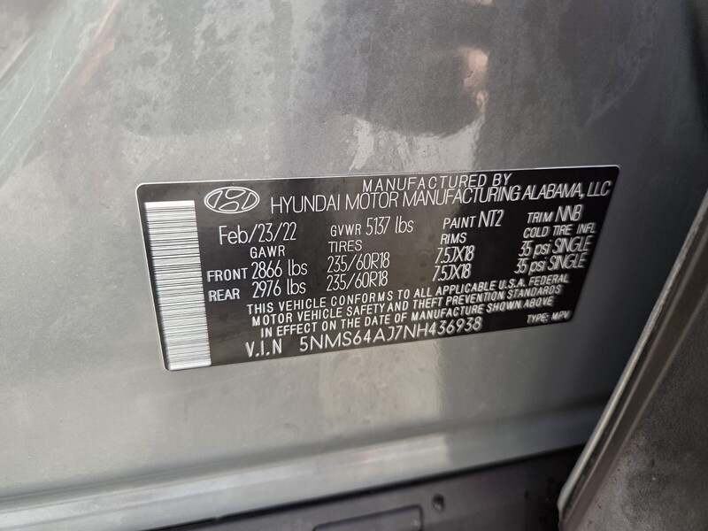 Used 2022 HYUNDAI SANTA FE XRT in FT. PIERCE, FLORIDA
