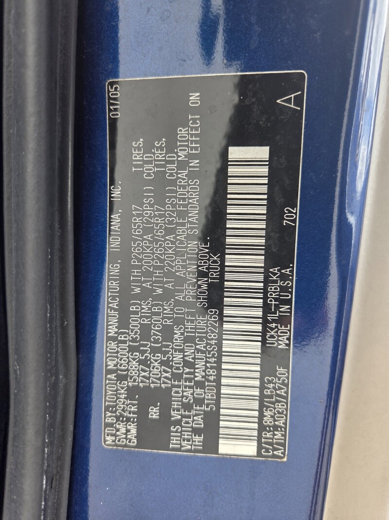 Used 2005 TOYOTA TUNDRA LTD in FT. PIERCE, FLORIDA
