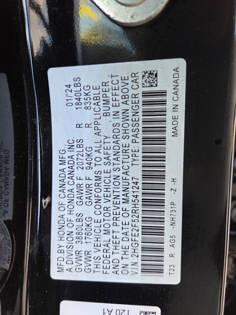 Used 2024 Honda Civic SPORT in FT. PIERCE, FLORIDA