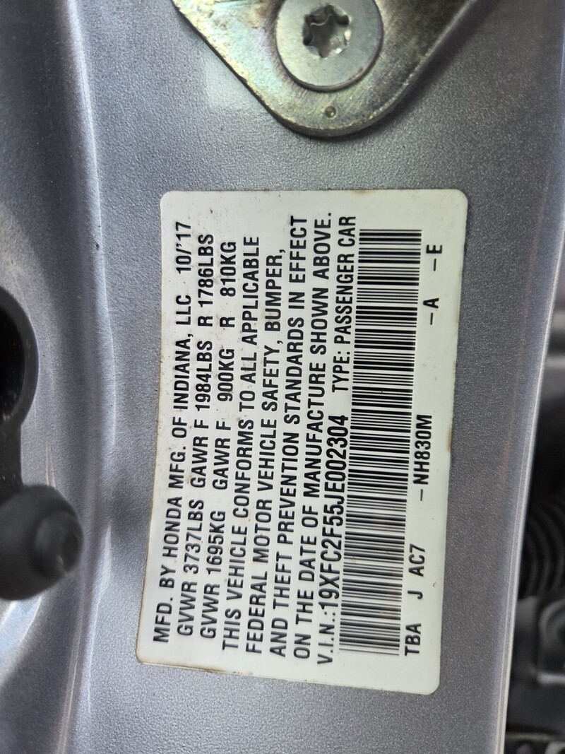 Used 2018 Honda Civic LX in FT. PIERCE, FLORIDA
