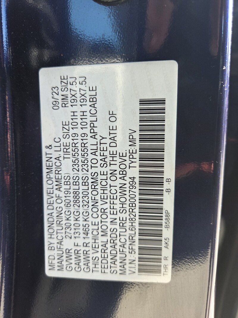 Used 2024 Honda Odyssey TOURING in FT. PIERCE, FLORIDA