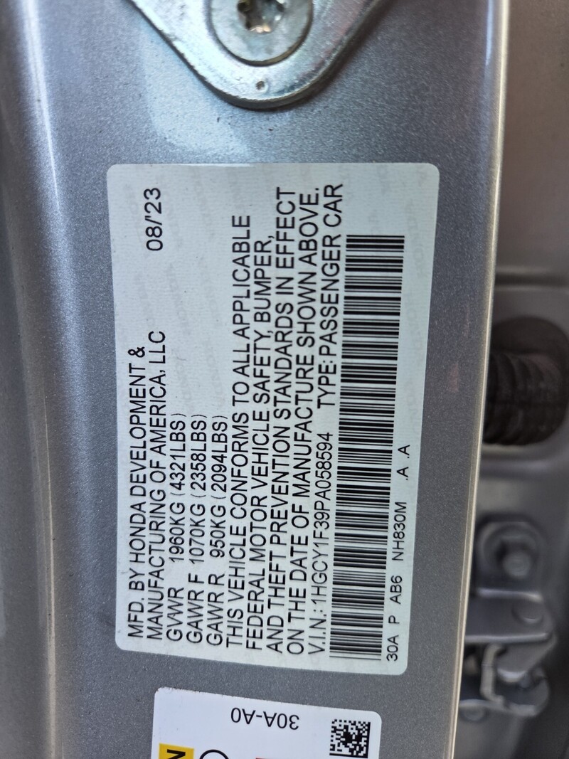 Used 2023 Honda Accord Sedan EX in FT. PIERCE, FLORIDA