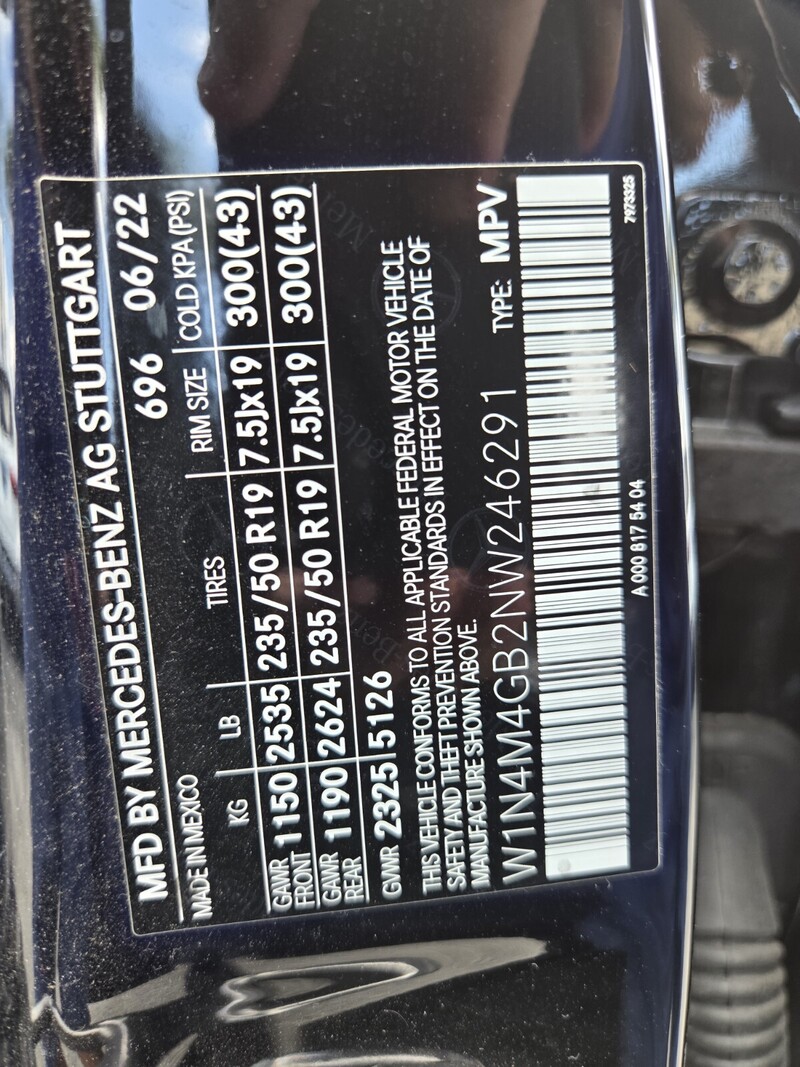 Used 2022 MERCEDES-BENZ GLB GLB 250 in FT. PIERCE, FLORIDA