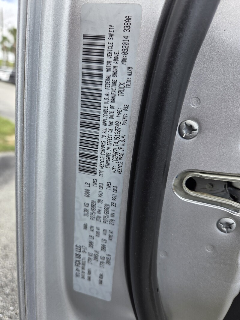 Used 2018 RAM 1500 LONE STAR SILVER in FT. PIERCE, FLORIDA