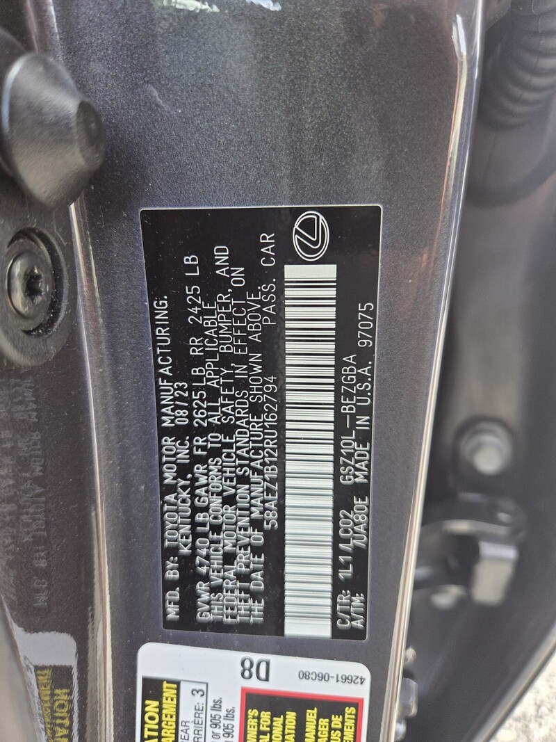 Used 2024 LEXUS ES ES 350 LUXURY in FT. PIERCE, FLORIDA