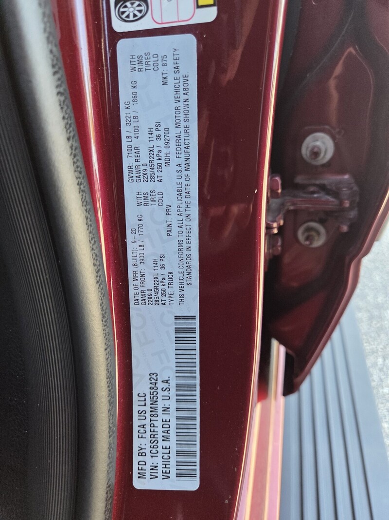 Used 2021 RAM 1500 LIMITED in FT. PIERCE, FLORIDA