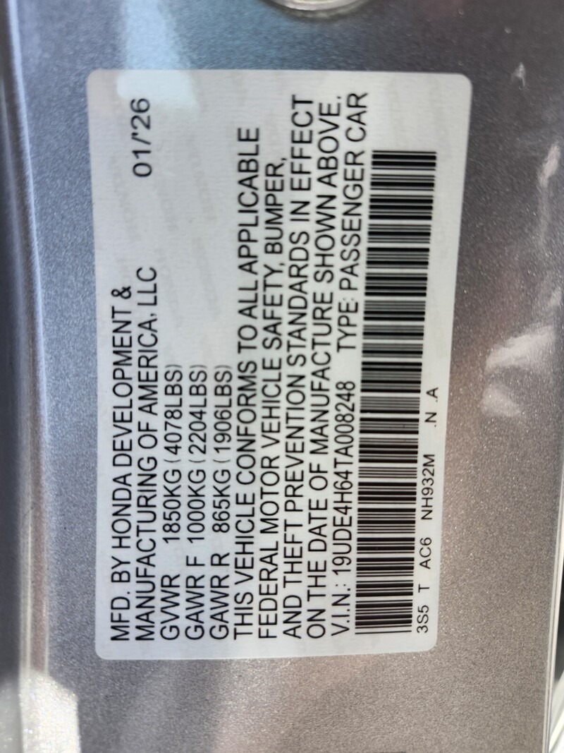 New 2026 ACURA INTEGRA CVT W/A-SPEC TECHNOLOGY PACKAGE in FT. PIERCE, FLORIDA