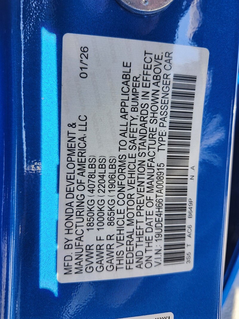 New 2026 ACURA INTEGRA CVT W/A-SPEC TECHNOLOGY PACKAGE in FT. PIERCE, FLORIDA