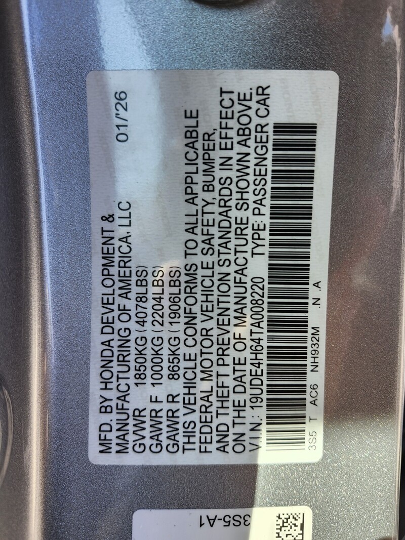 New 2026 ACURA INTEGRA CVT W/A-SPEC TECHNOLOGY PACKAGE in FT. PIERCE, FLORIDA