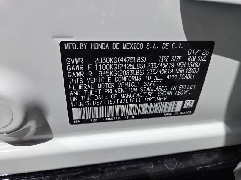 New 2026 ACURA ADX FWD W/A-SPEC PACKAGE in FT. PIERCE, FLORIDA