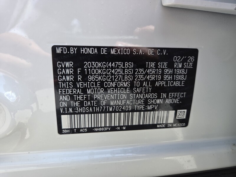 New 2026 ACURA ADX FWD W/A-SPEC ADVANCE PACKAGE in FT. PIERCE, FLORIDA