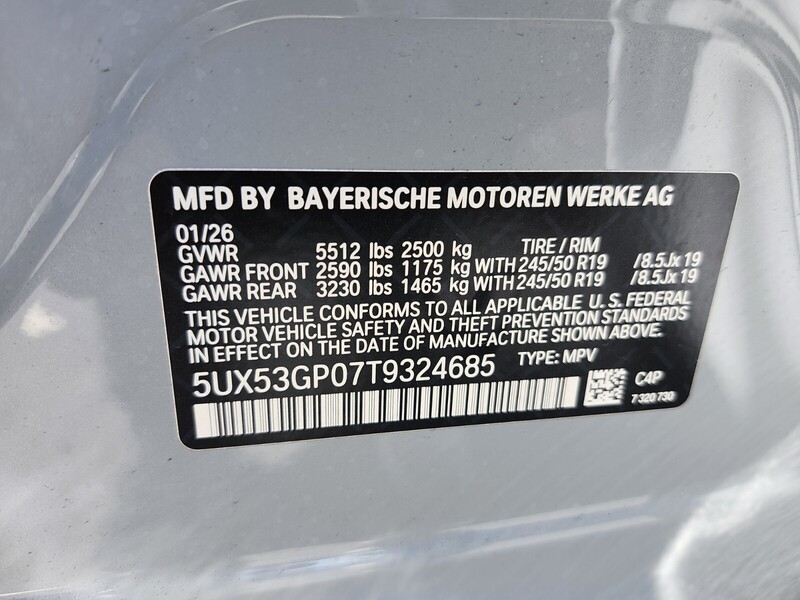 New 2026 BMW X3 30 XDRIVE in FT. PIERCE, FLORIDA