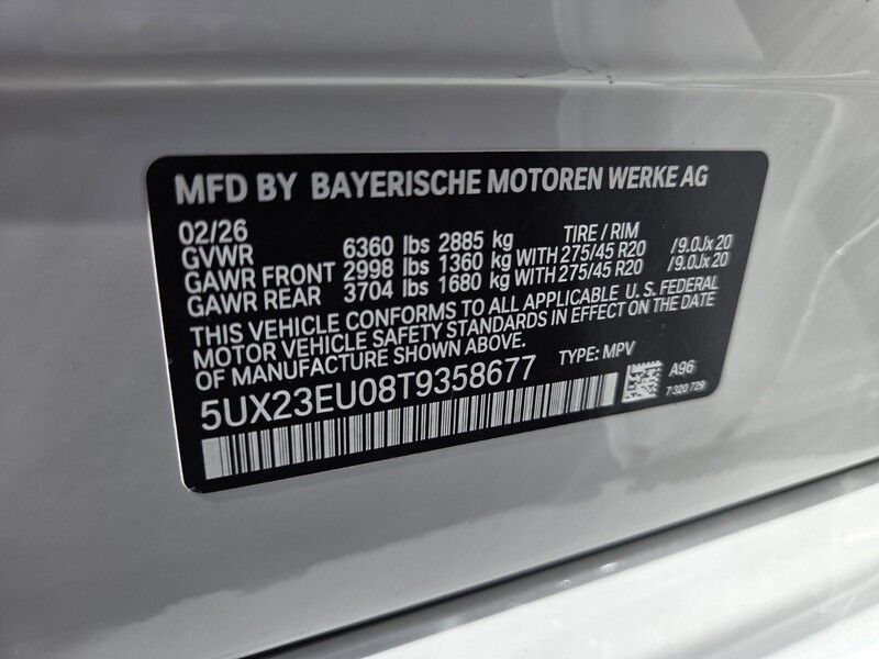 New 2026 BMW X5 XDRIVE40I in FT. PIERCE, FLORIDA