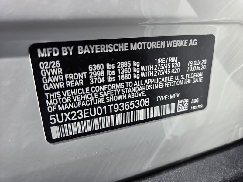 New 2026 BMW X5 XDRIVE40I in FT. PIERCE, FLORIDA