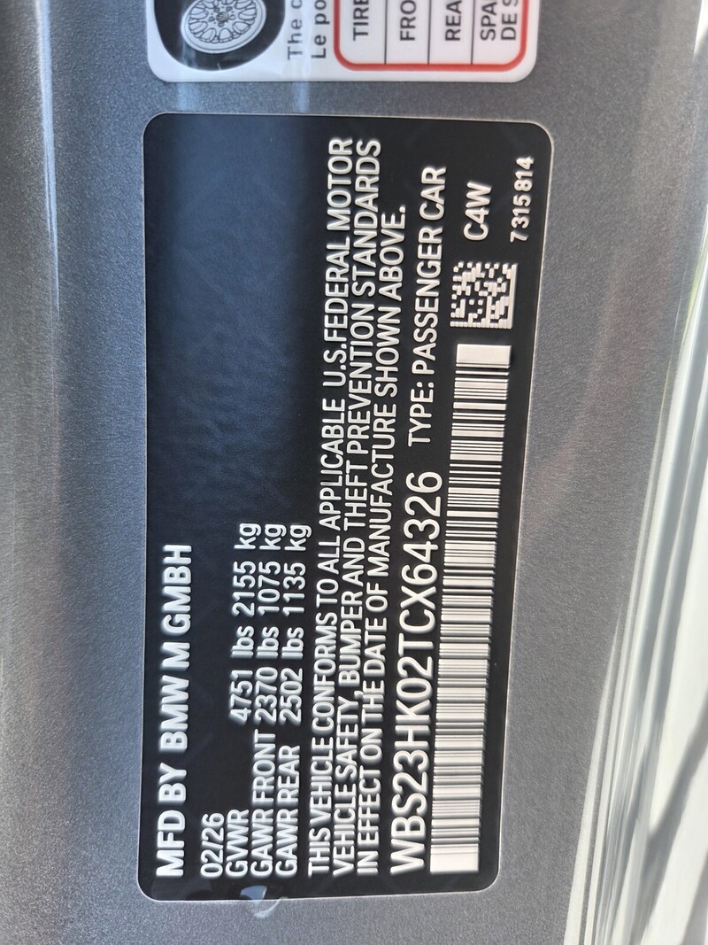 New 2026 BMW M4 COMPETITION in FT. PIERCE, FLORIDA