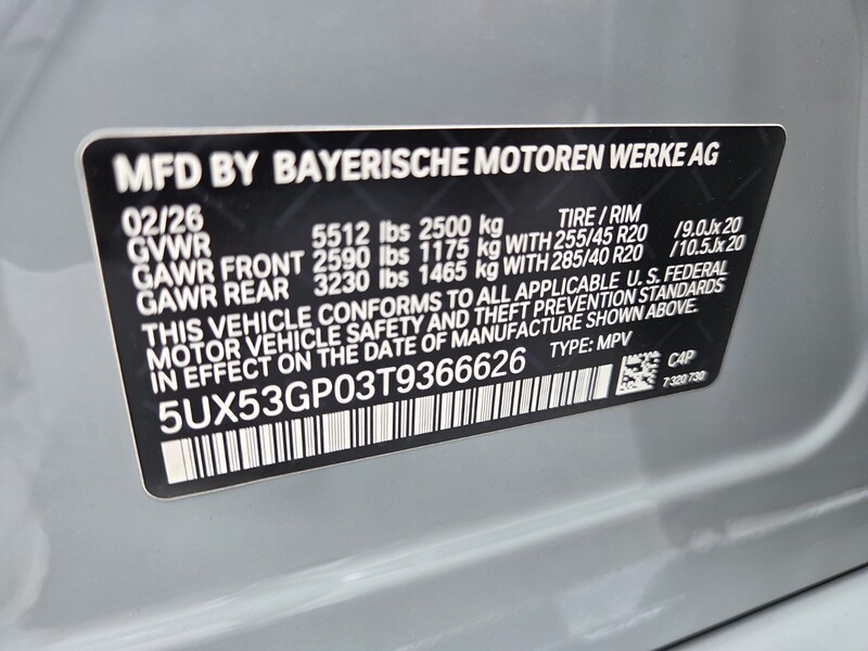 New 2026 BMW X3 30 XDRIVE in FT. PIERCE, FLORIDA