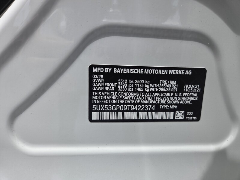 New 2026 BMW X3 30 XDRIVE in FT. PIERCE, FLORIDA