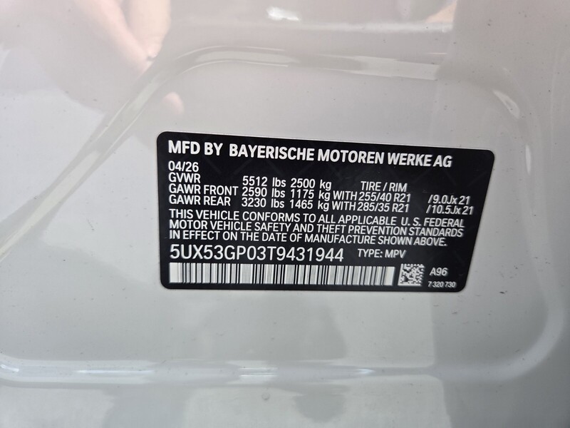 New 2026 BMW X3 30 XDRIVE in FT. PIERCE, FLORIDA