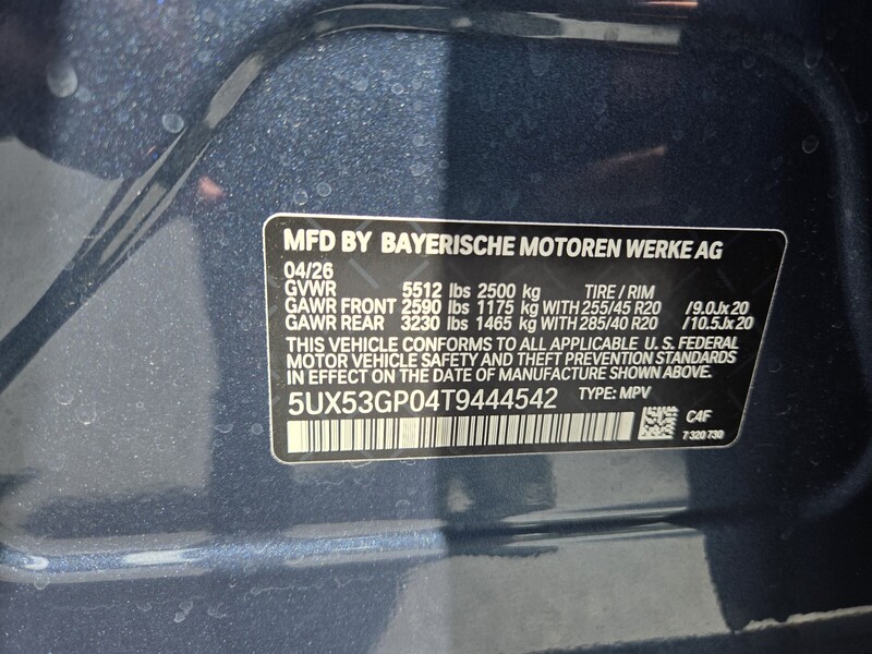 New 2026 BMW X3 30 XDRIVE in FT. PIERCE, FLORIDA