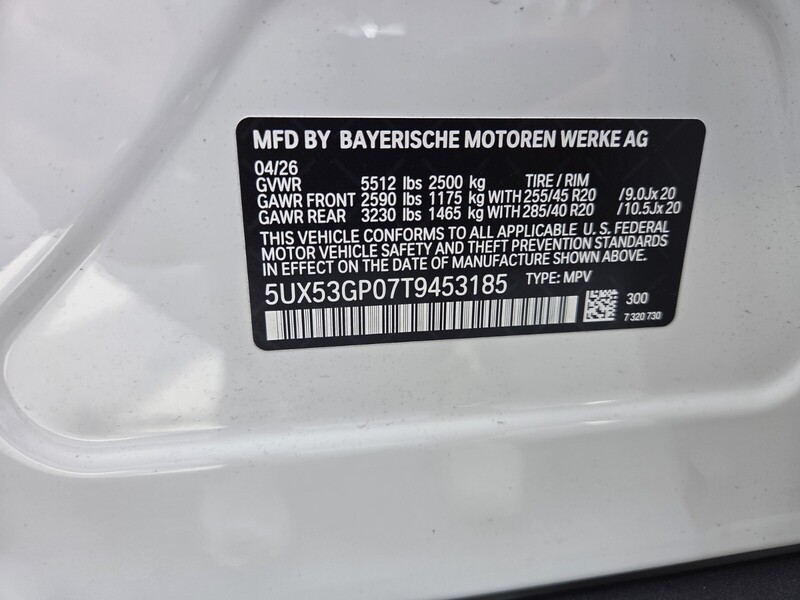 New 2026 BMW X3 30 XDRIVE in FT. PIERCE, FLORIDA